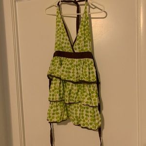 Apple print apron